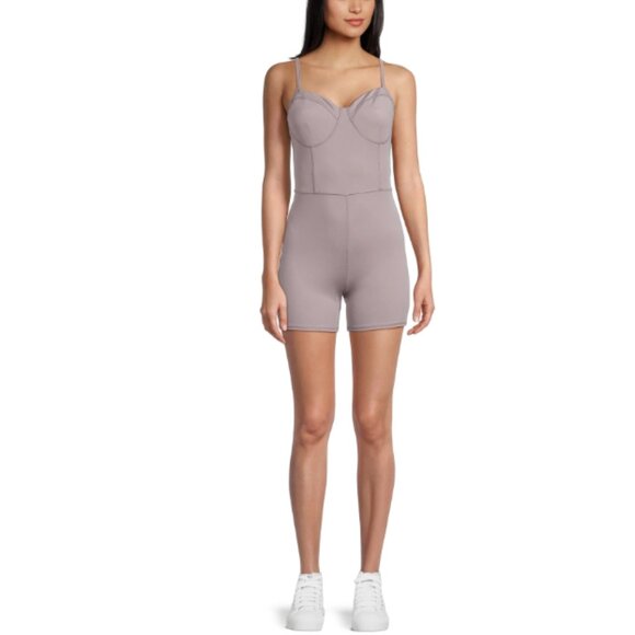 No Boundaries Seamless Unitard in Grey Crystal Sz XS NWT - Picture 2 of 13